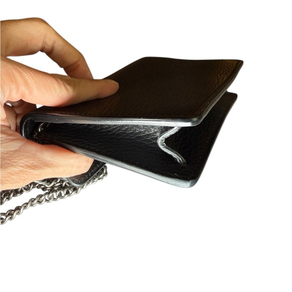 Gucci Dionysus mini bag in blk leather crystal closure crossbody shoulder clutch - Picture 5 of 15